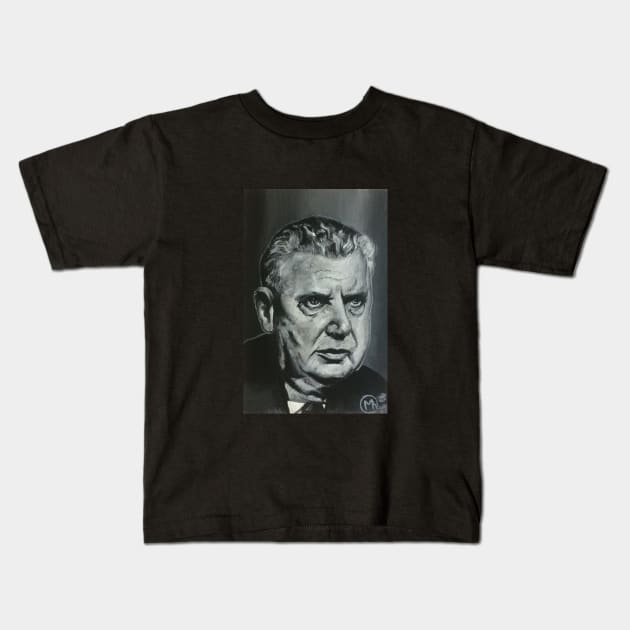 John Diefenbaker Kids T-Shirt by ManolitoAguirre1990